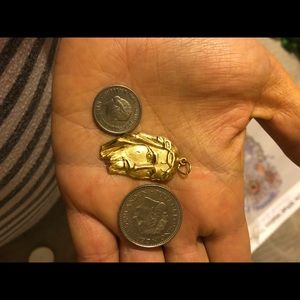 18k GOLD JESUS FACE PENDENT